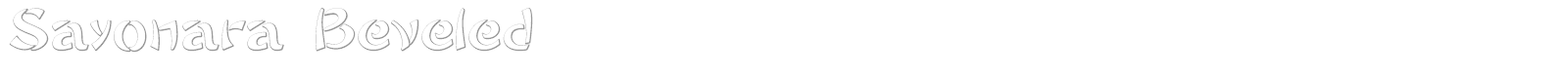 Sayonara font preview